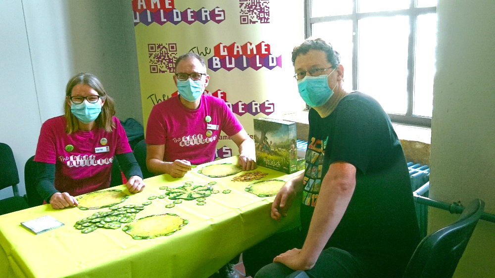 Applejack mit Uwe Rosenberg, Dirk und Karina